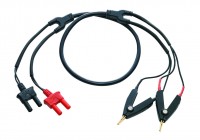 GW Instek GBM-01 - Puntas de prueba Kelvin Clip de 4 cables, 90V, 110cm